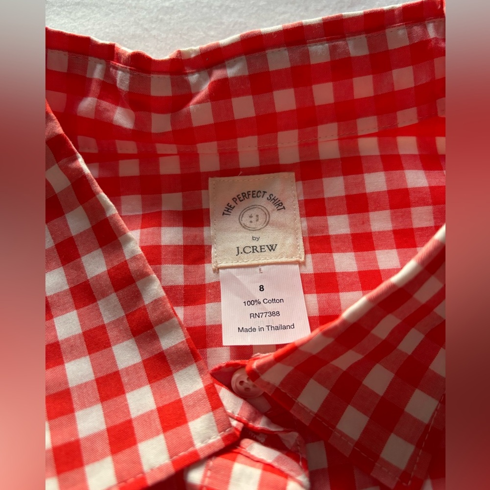 NWOT! J.Crew Print Button-down Perfect Shirt - Picture 2 of 3